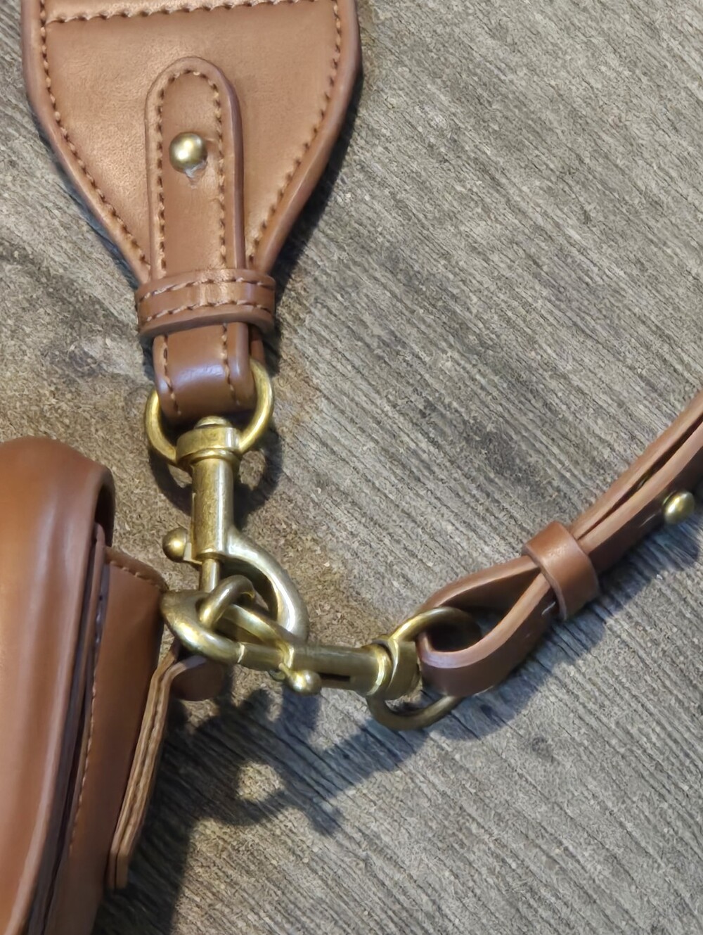 Zara Saddle Crossbody Bag Brown - Picture 2 of 7